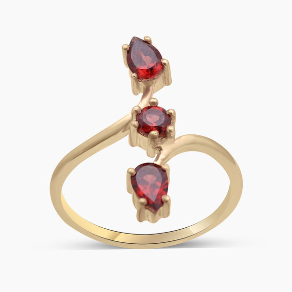 Gold Vermeil Garnet Ring