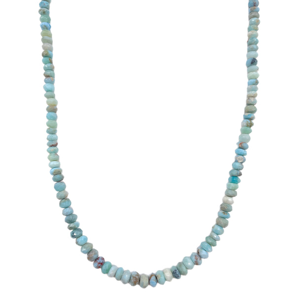 LARIMAR BEADED NECKLACE