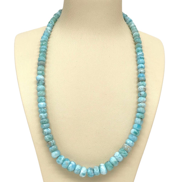 Larimar beaded necklace