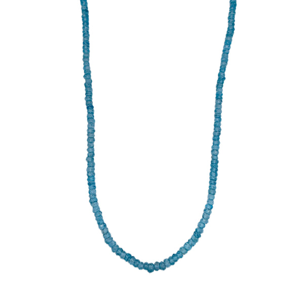 Blue topaz beaded necklace