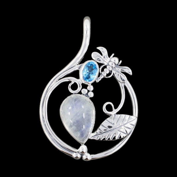 RAINBOW MOONSTONE PENDANT
