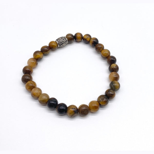 Tiger Eye Stretchable Beaded Bracelet 8mm