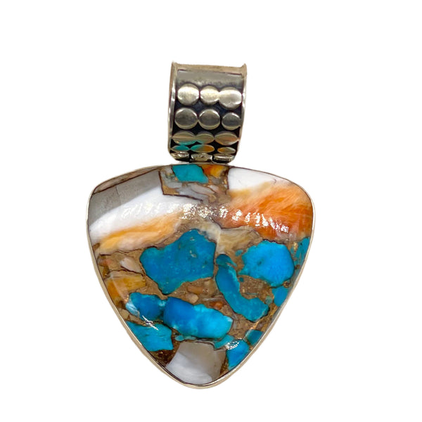 Spiny Oyster Turquoise Pendant