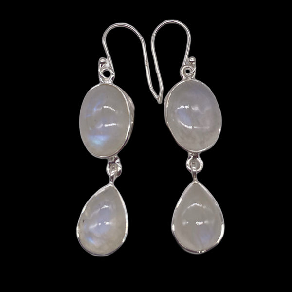 Rainbow Moonstone Earrings