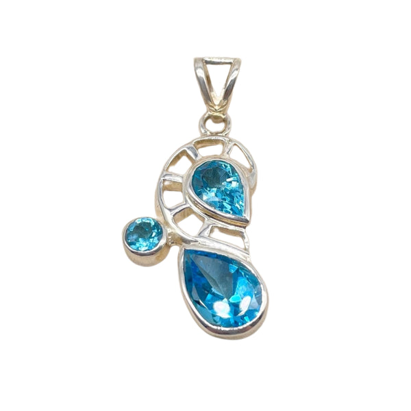 Blue Topaz Pendant