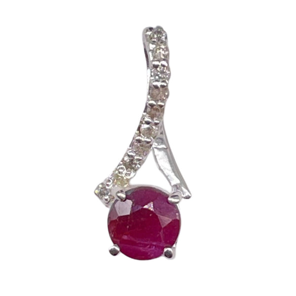 Ruby Diamond Pendant