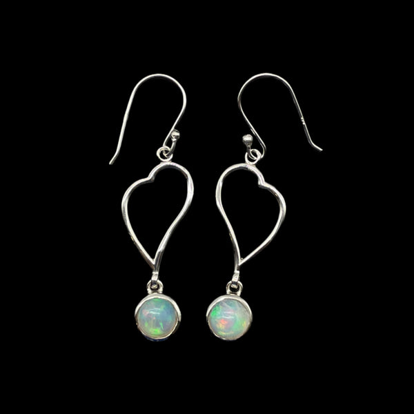 Ethiopian Opal Dangle Earrings