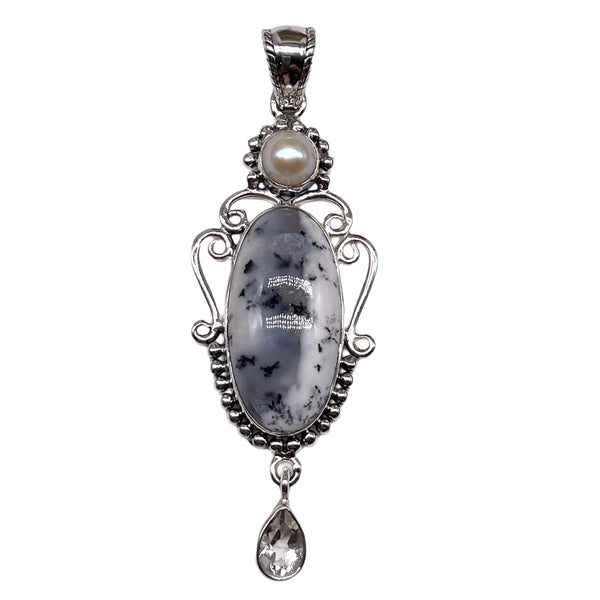 Dendritic Opal pendant