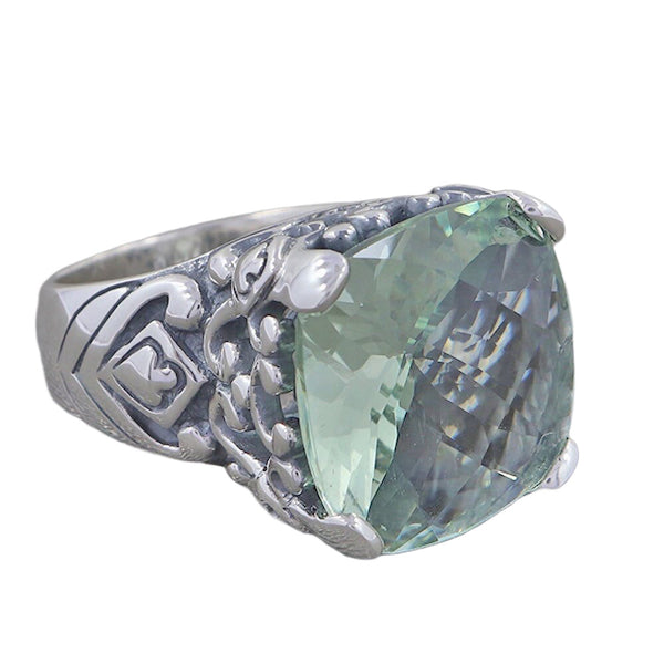 GREEN AMETHYST RING