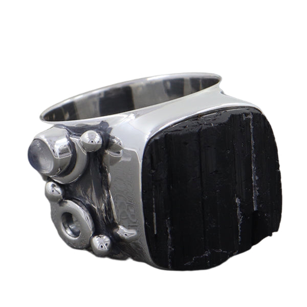 Black tourmaline Ring