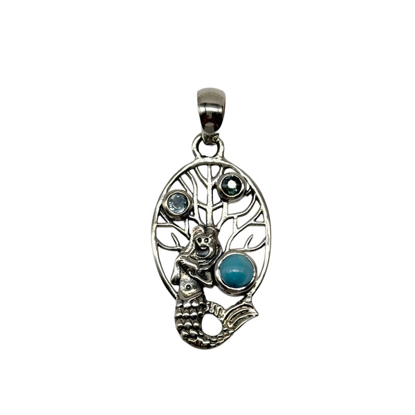 Larimar Mermaid Pendant