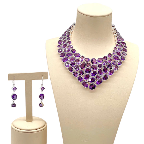 Amethyst Necklace Set