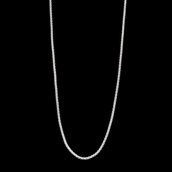 925 silver adjustable round box chain