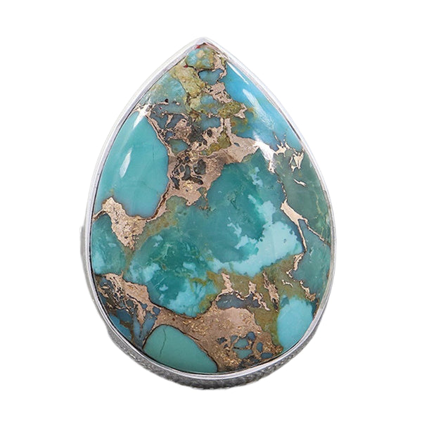 BLUE COPPER TURQUOISE RING