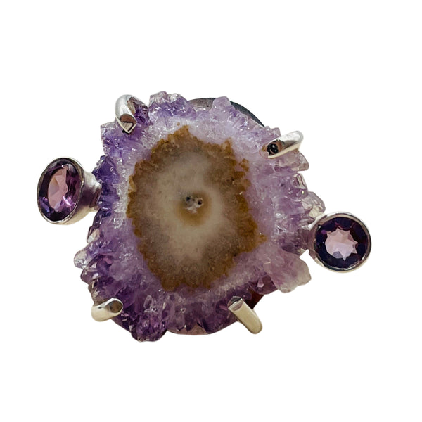 AMETHYST SLICE RING