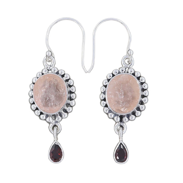 Rose Quartz Earrings