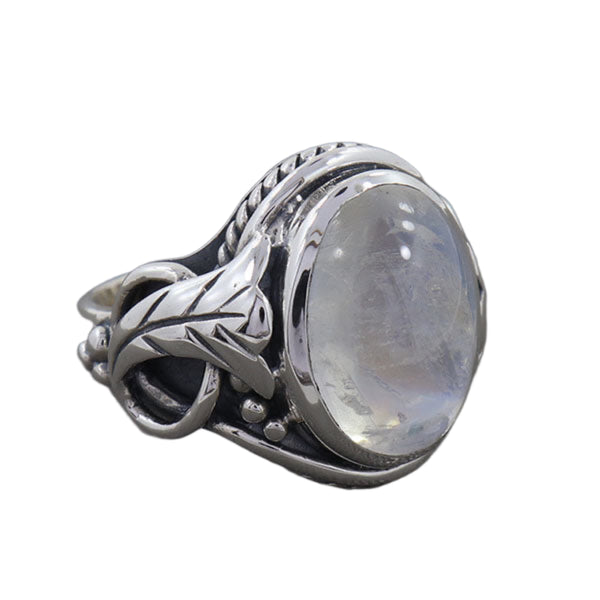 Rainbow Moonstone Ring