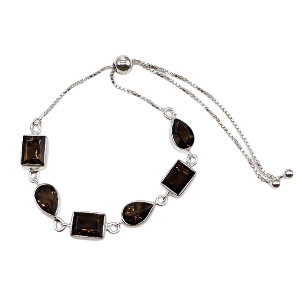 Smoky Quartz Bolo Bracelet