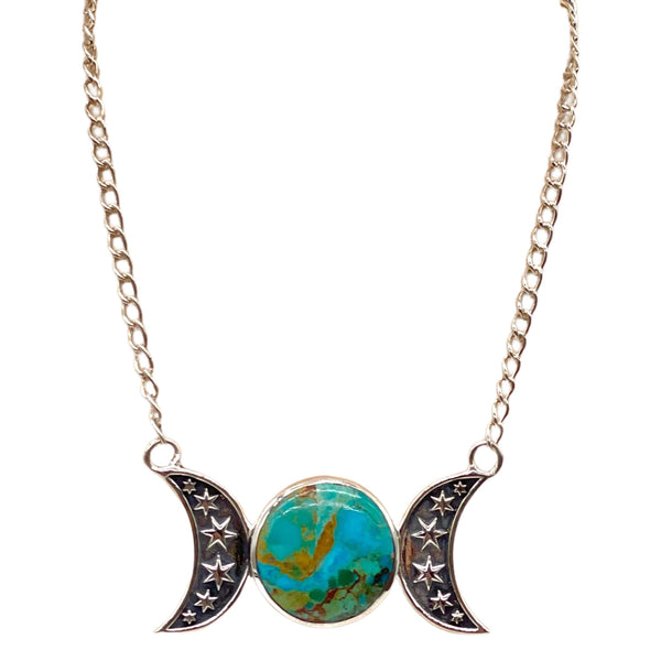 Boulder Turquoise Moon Necklace