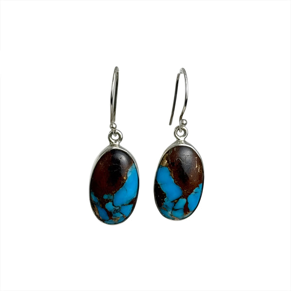 Lava Mexican Turquoise Earrings