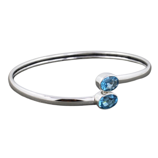 BLUE TOPAZ BANGLE