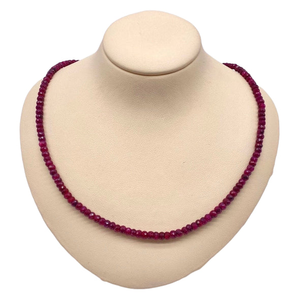 Ruby Beaded Necklace