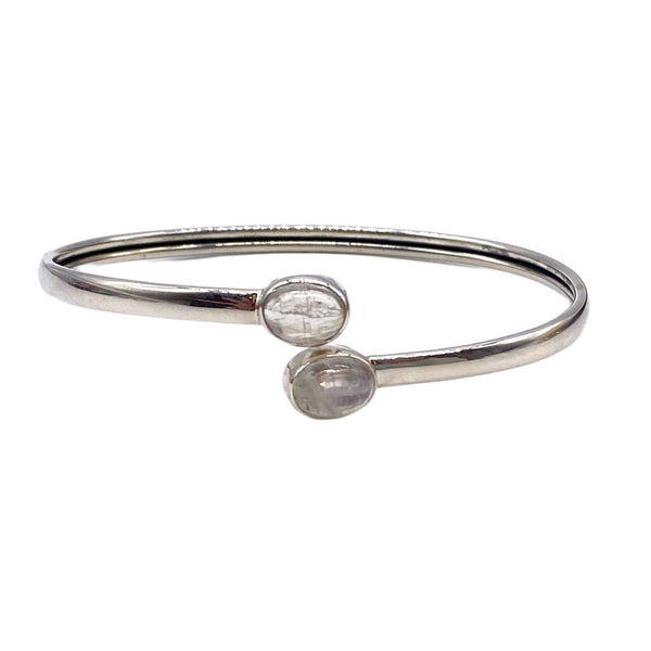 Rainbow Moon Stone Bangle