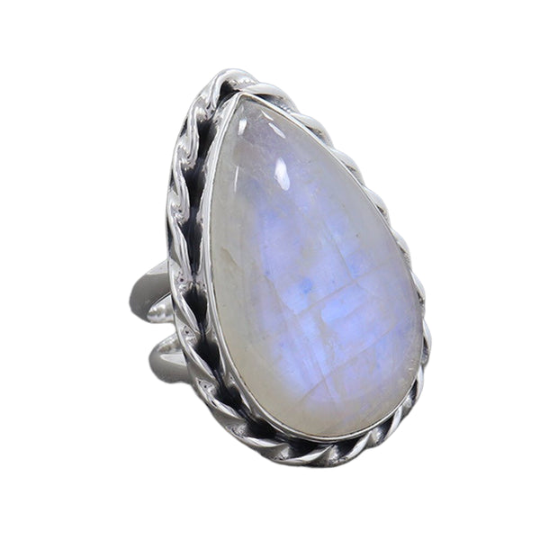 RAINBOW MOONSTONE RING