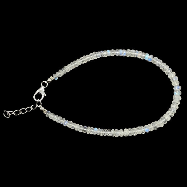 Rainbow Moonstone Beaded Bracelet