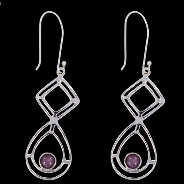 Star Ruby Earrings