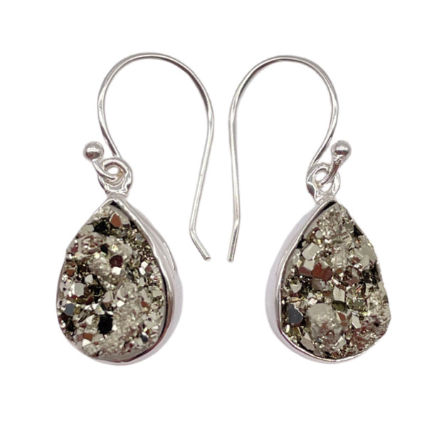 Pyrite Druzy Earrings