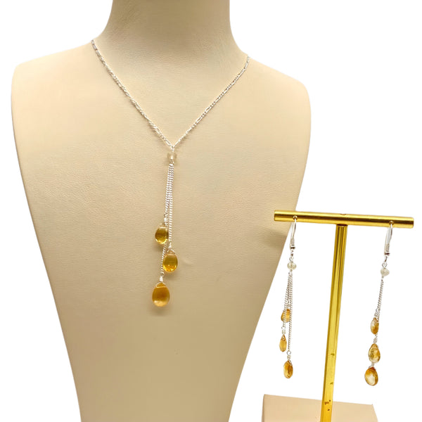 Citrine Necklace Set