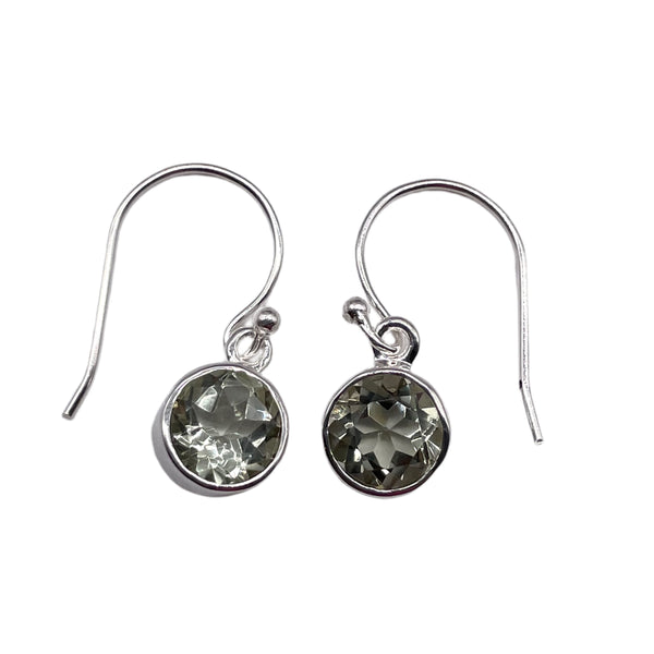 Green Amethyst Dangle Earrings