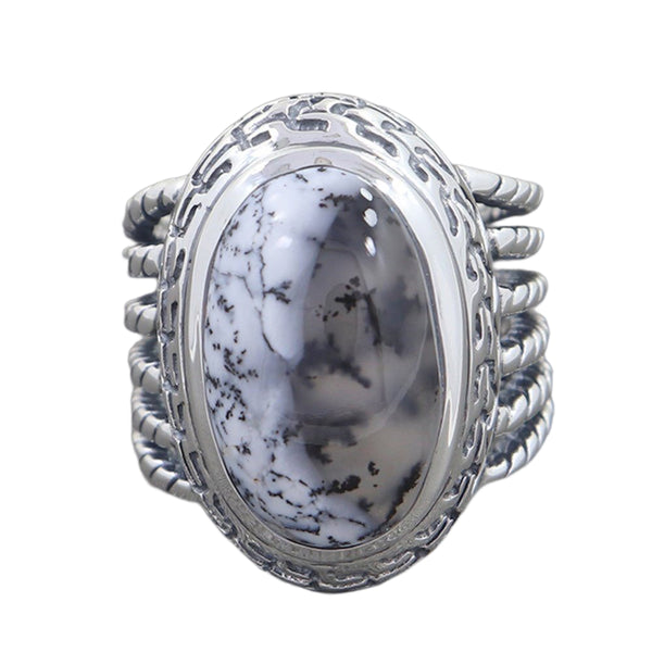 DENDRITIC OPAL RING