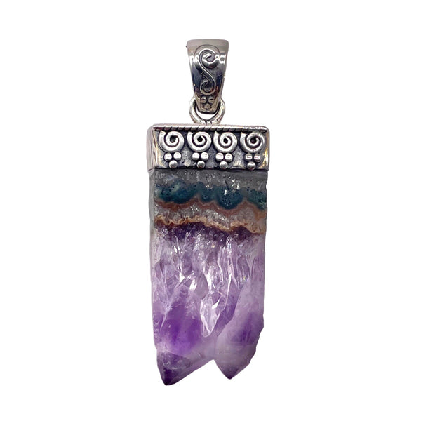 Amethyst Slice Pendant