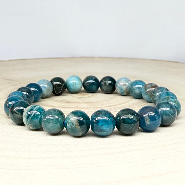 Apatite Blue Stretch Bracelet 8mm
