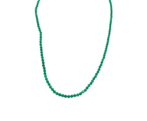 Green onyx beaded necklace