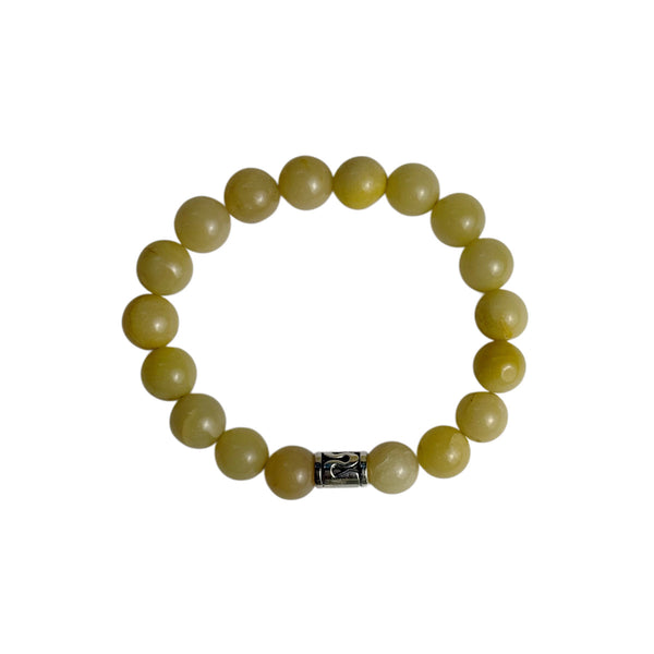 Yellow Ametrine  Beaded Stretchable Bracelet