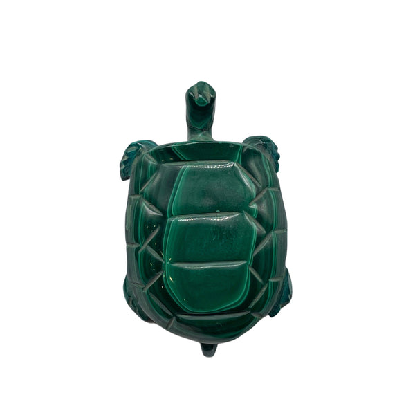 Carved Malachite Turtle