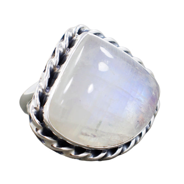 RAINBOW MOONSTONE RING