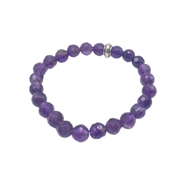 Amethyst Bracelet 6mm