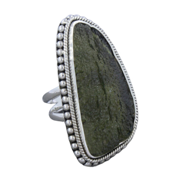 MOLDAVITE RING