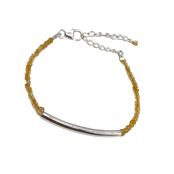 Citrine Beaded Bracelet