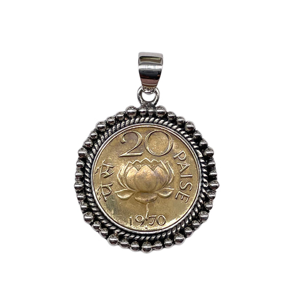 Lotus Coin pendant