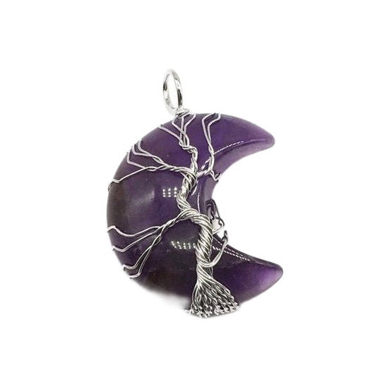 Tree of Life Moon Pendant