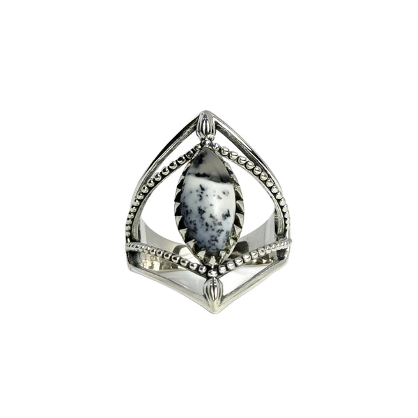 Dendritic Opal Ring