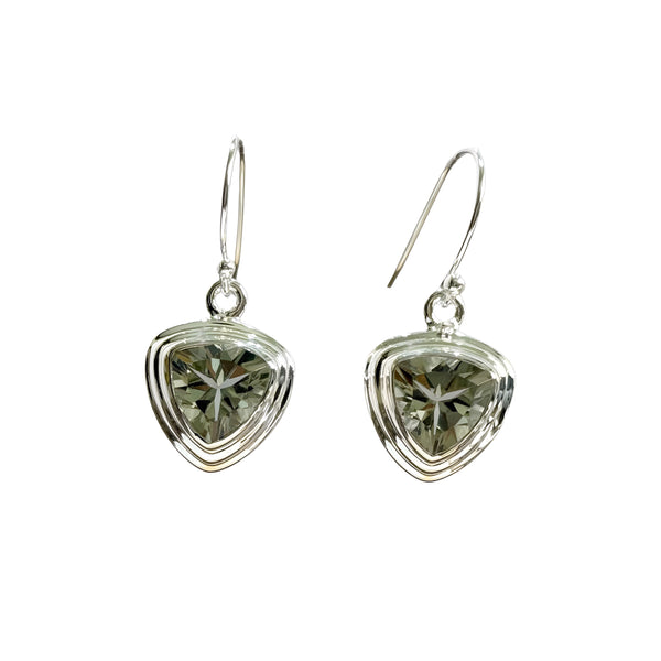 Green Amethyst Earrings