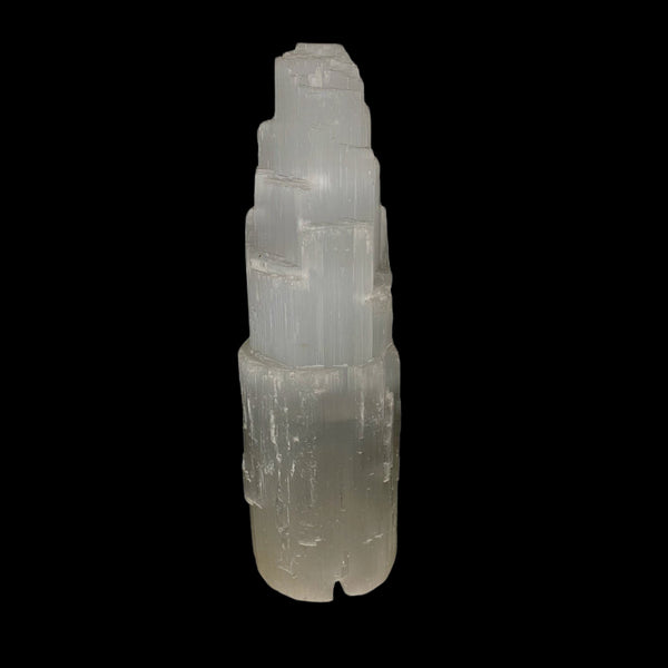 Selenite Skyscraper Lamp-11.5” crystal