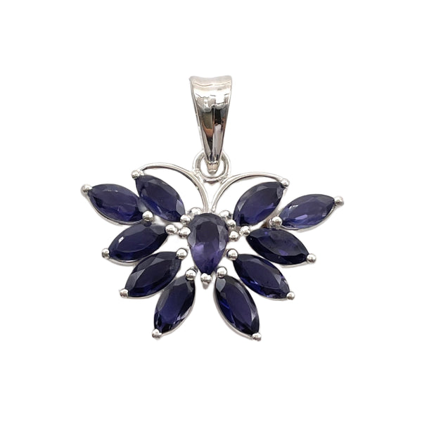 Iolite Butterfly Pendant