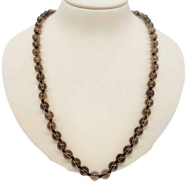 Smokey Quartz Beaded Necklace